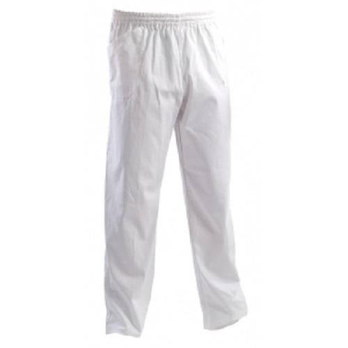 Cotton trousers with elastic