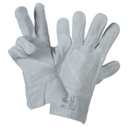Split leather glove 7 CM cuff Pack of 12 pairs