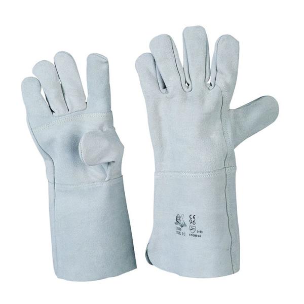 Gloves Palm Reinforced Welder Tie cm.15 Pack of 12 pairs
