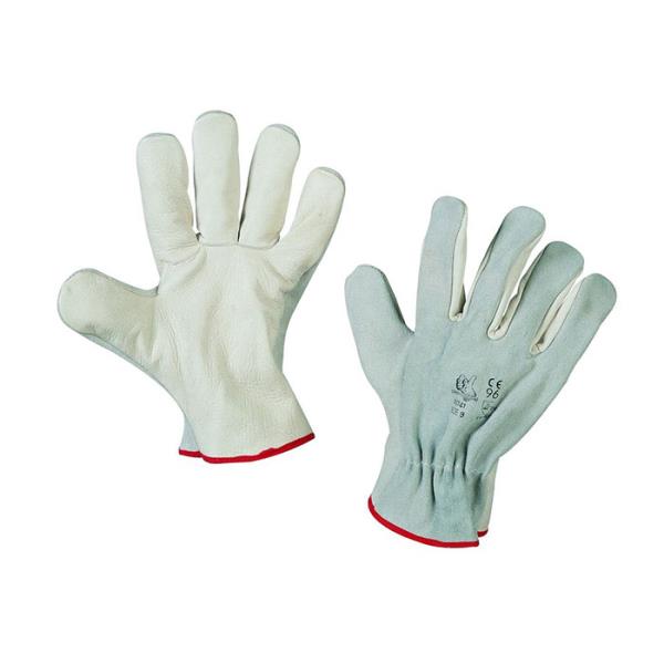 12 Work Gloves Leather bovine Flower Sizes 10 