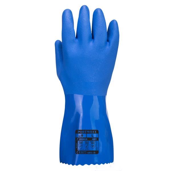 Ultra-marine PVC protective glove A881 Pack of 12 pairs