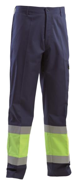 Multiprotection high visibility fireproof trousers