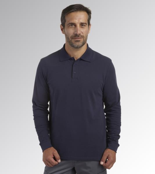 Atlantis Organic long-sleeved work polo shirt