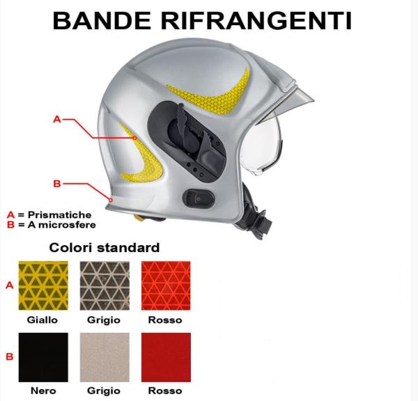 Reflective bands kit for VFR-EVO helmet