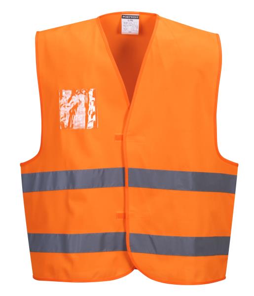 High visibility vest with badge holder C475