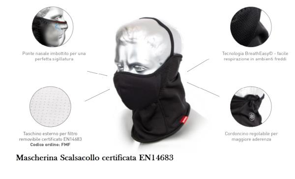 Mask / Neck warmer with "Ice Therm" filter FM7 Flexytog
