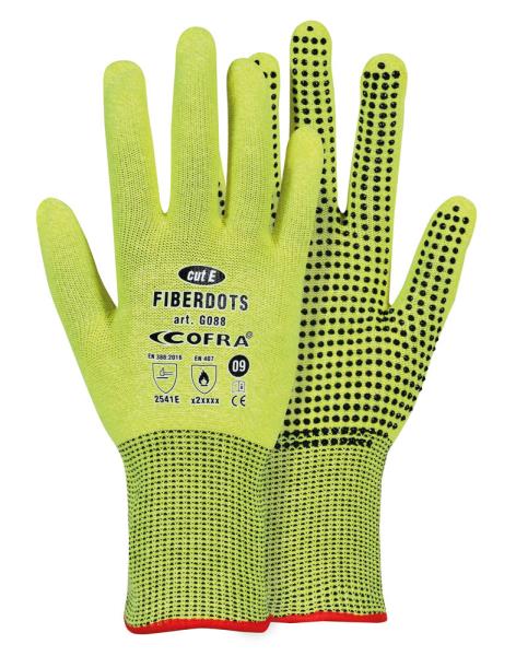 Nitrile Gloves Fiberdots Cat. Il Pack of 12 pairs