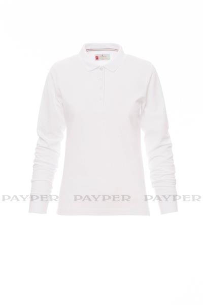 Florence Womens Long-Sleeved Cotton Piquet Polo Shirt 