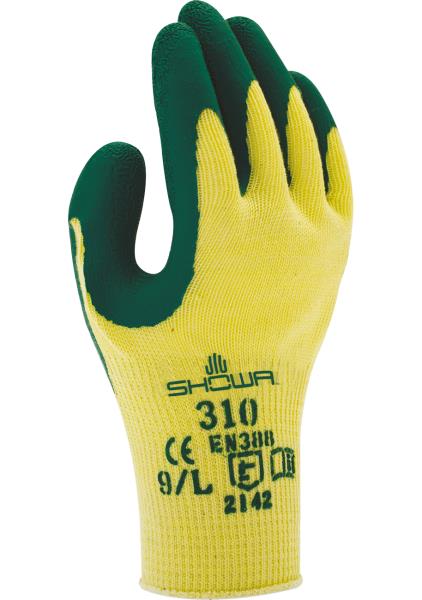 Work glove 310 Green Pack of 10 pairs