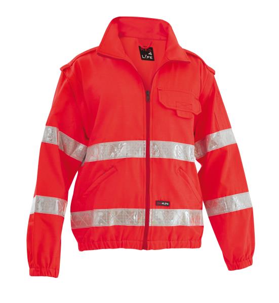 Technical jacket with First Aid reflex bands