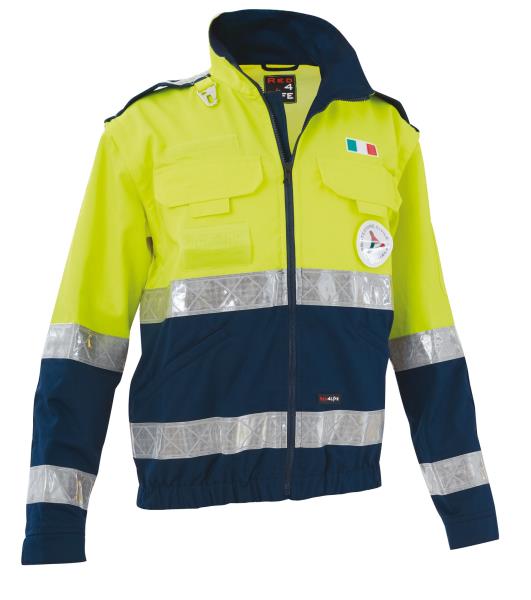 High visibility technical jacket Civil Protection