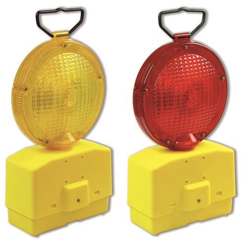 Two-row LED lamp with flashing yellow light