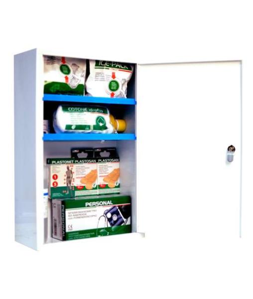 Large white first aid cabinet