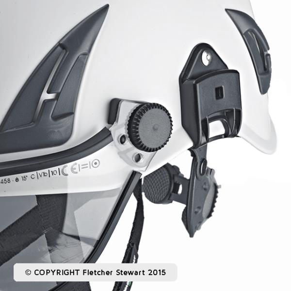 Helmet mount bayonet headphone adapter