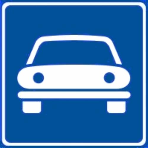 Cartello stradale Strada riservata ai veicoli a motore