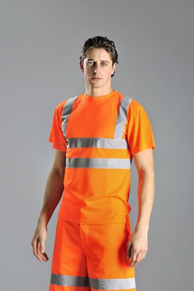 T-shirt alta visibilità arancio