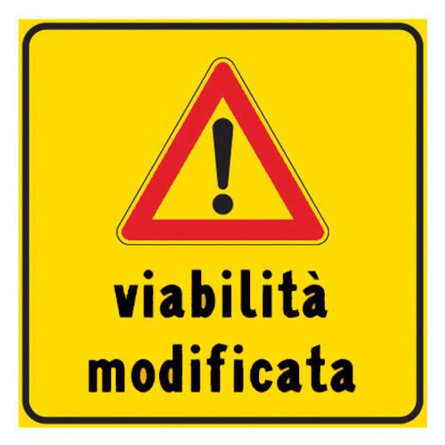 Road construction site sign Modified viability