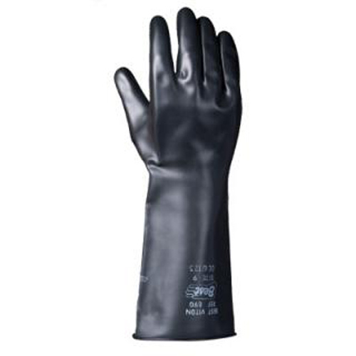 Large Showa Best 890E-09 Viton Chemical Resistant Gloves Pair