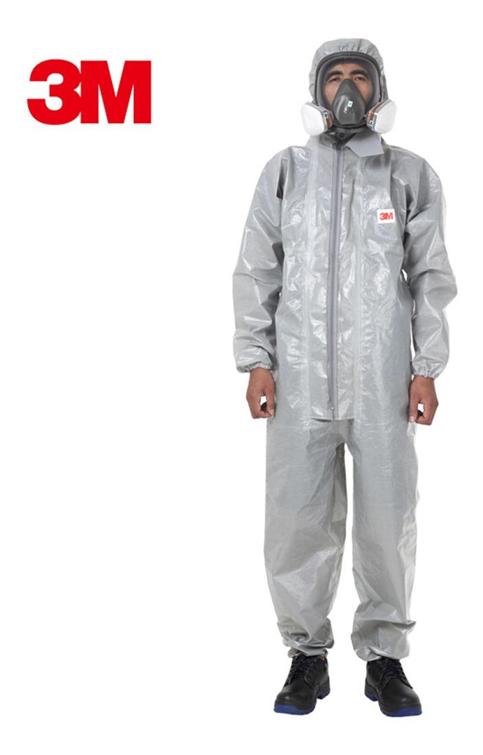 3M 4570 Gray Hooded Protective Coverall High-performance Chemical Hazmat Suit2XL 