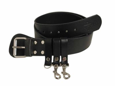 Leather belt for firefighters
