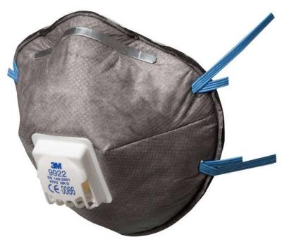 Respirator 3M 9922 for dust, ozone and organic vapors Class FFP2 ND R with v