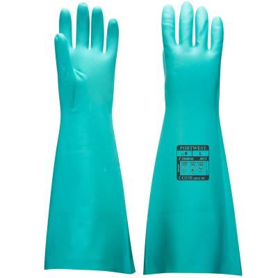 Protective nitrile gloves extra length A813 Pack of 12 pairs
