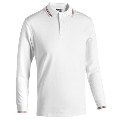 Becker Sport tricolor long sleeve work polo shirt