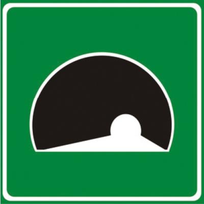 Tunnel road sign