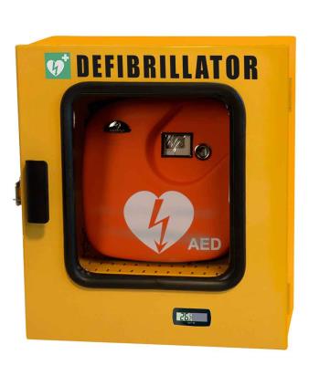 Armadietto per defibrilatore da esterno con sistema termoregolazione + allarme