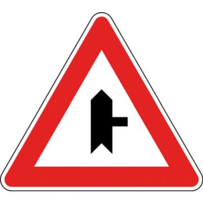 Cartello stradale Intersezione a "T" con diritto di precedenza