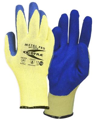 Glove cut-resistant Kevlar latex pro Metal Cofra Pack of 12 pairs